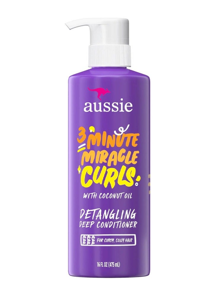Aussie 3 Minute Detangling Coconut Deep Conditioner - 475ml - Image 1