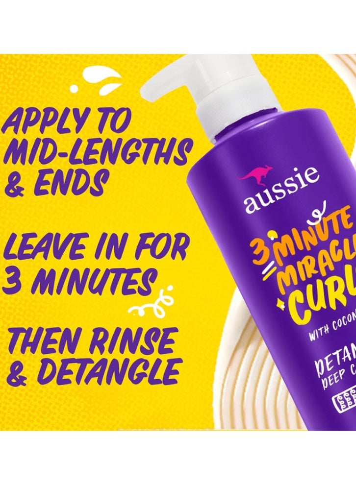 Aussie 3 Minute Detangling Coconut Deep Conditioner - 475ml - Image 2