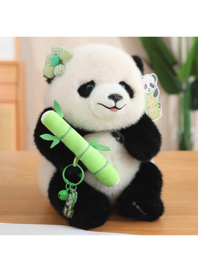 Art Velvet Workshop Little Panda Sweet Fruit Flower Plush Toy Giant Panda Backpack Doll Girls Gift-Color:Persimmon Ruyi-Height:Yi Rong Fang Sweet Fruit Hanhan Backpack [36cm]  - Image 3