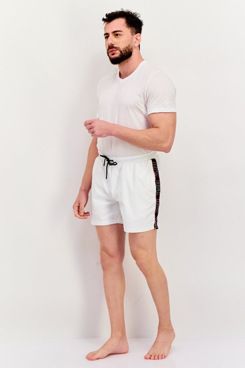Ufc Men Brand Logo Board Shorts, White - Image 4
