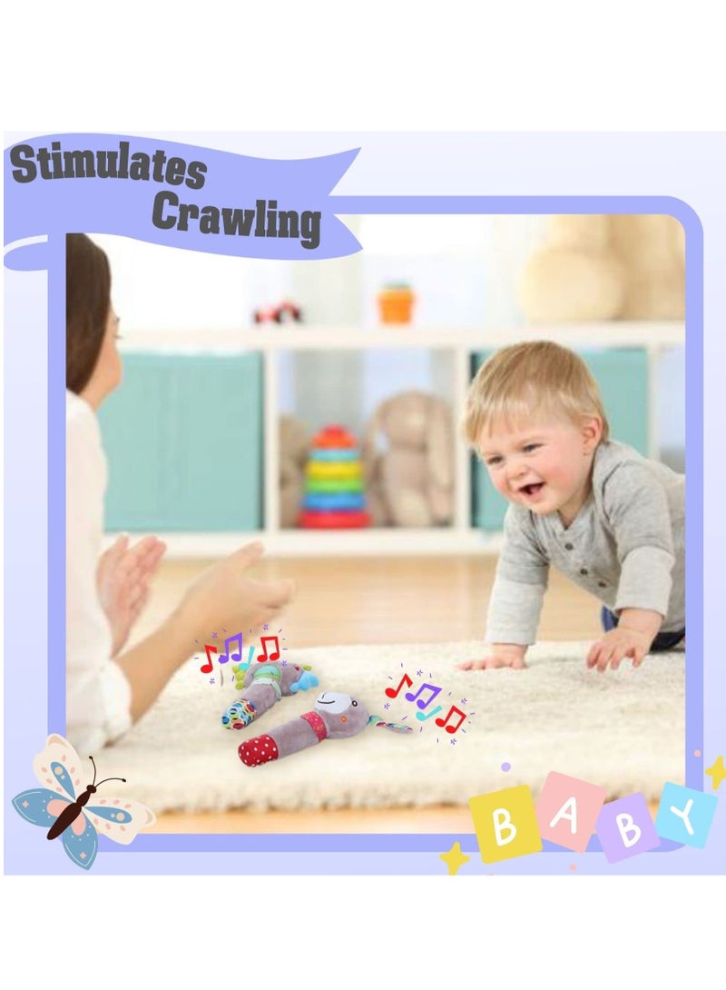 Excefore Baby Rattles That Stimulates the Senses, Plush Toys for Babies, Rattles for 0-6 Months Babies and Baby Rattles 6 to 12 Months, Educational Baby Rattle Toys(Owl) - Image 4