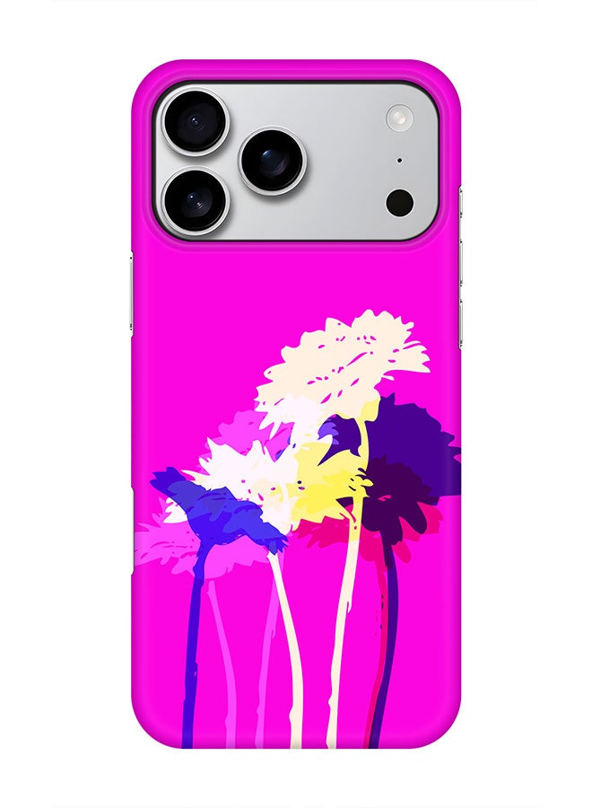 Stylizedd For iPhone 17 Pro Max,Case, [Compatible with MagSafe] Magnetic cover Slim fit Protection Matte, - Bleeding Flowers (Pink)