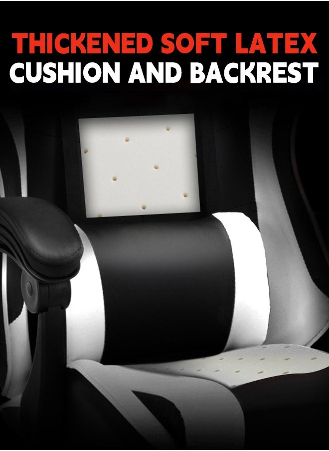 Esports Gaming Chair Ergonomic Swivel Rolling High Back Leather Chair Suitable for Office and Esports Gaming