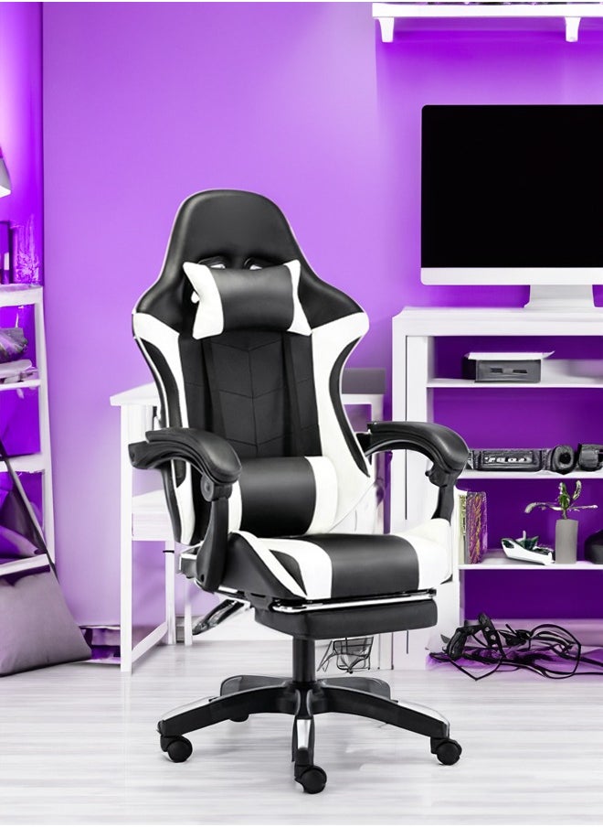 Esports Gaming Chair Ergonomic Swivel Rolling High Back Leather Chair Suitable for Office and Esports Gaming