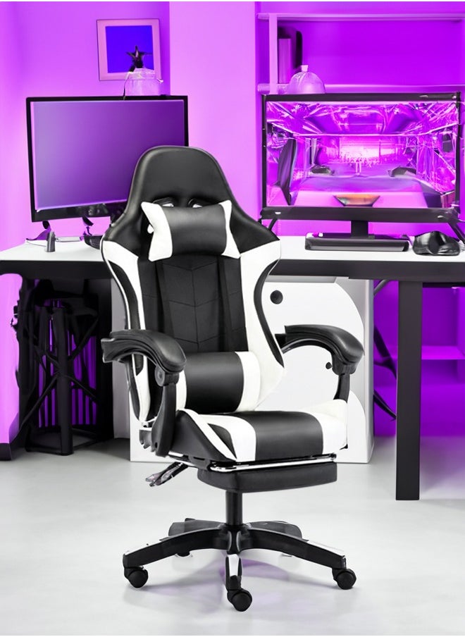 Esports Gaming Chair Ergonomic Swivel Rolling High Back Leather Chair Suitable for Office and Esports Gaming