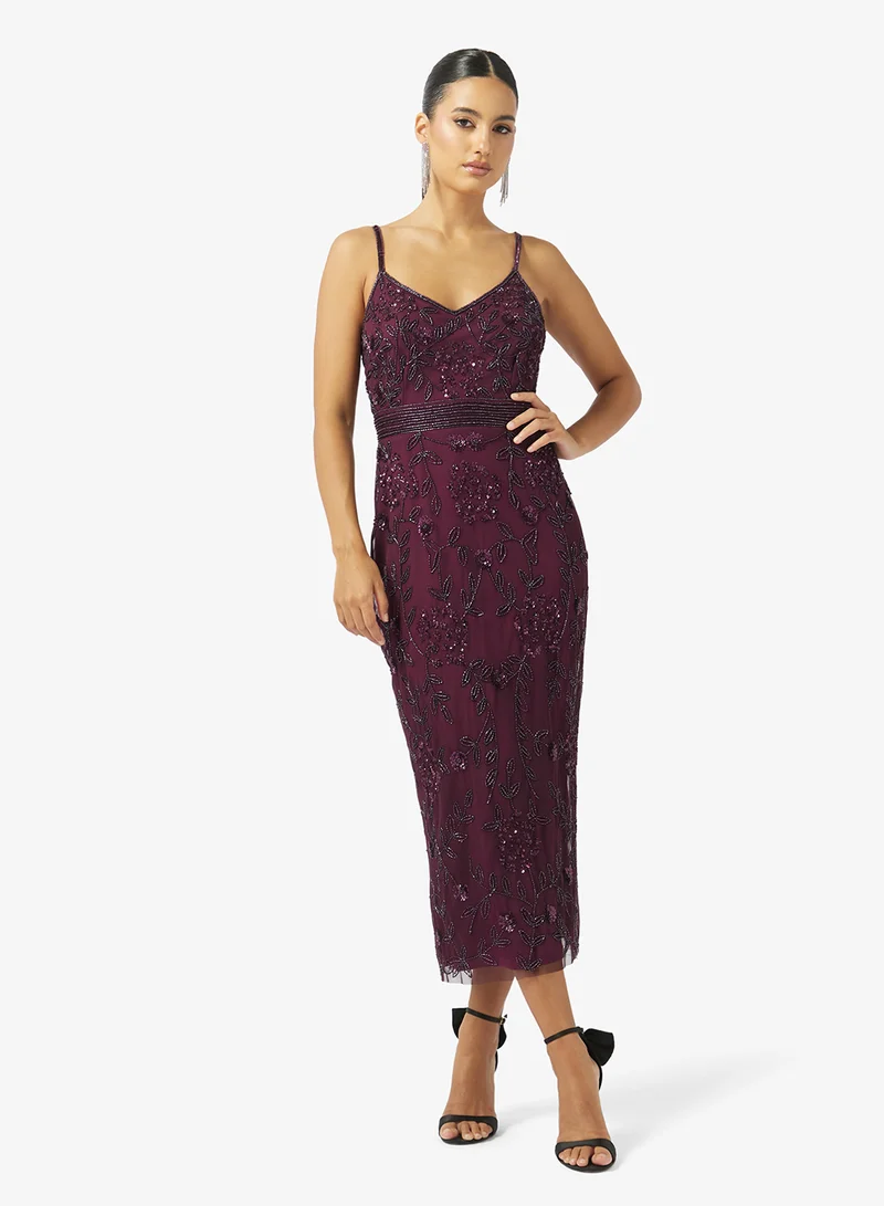 Embellished bodycon dress