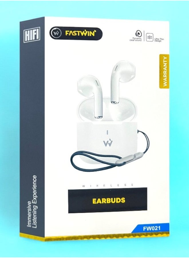 FASTWIN Original Bluetooth headset from Fastwin, a wireless Bluetooth headset that supports wireless charging, features clear sound and noise isolation, works on all mobile phones such as iPhone, Galaxy, Huawei  - Image 3