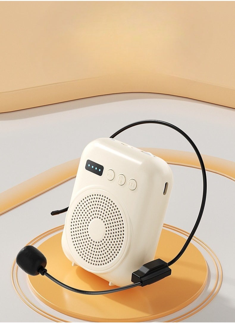 Generic Voice Amplifier with Wired Microphone Headset, Portable Rechargeable PA System Speaker Personal Microphone Speech Amplifier, Loudspeaker for Teachers, Tour Guides/Coaches Metting/Yoga/Fitness  - Image 1