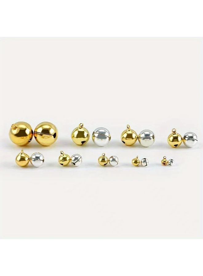 32 Pieces 0.71 inch Golden Christmas Water Drop Copper Bells with Clapper for Crafts Necklace Bracelet Pet Collar Musical Instrument Tree Ornament Gift Wrapping Decoration - Image 4