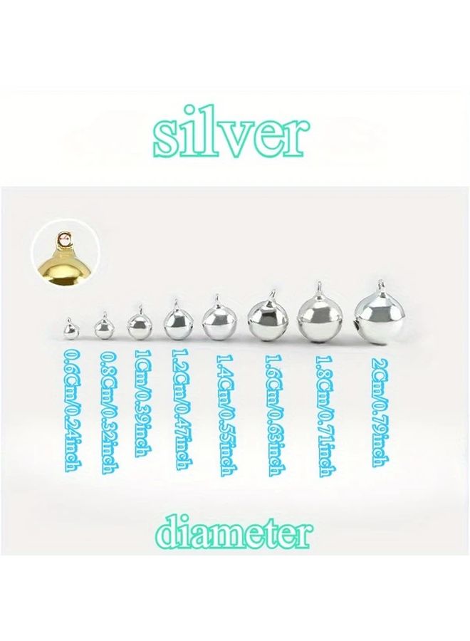 32 Pieces 0.71 inch Golden Christmas Water Drop Copper Bells with Clapper for Crafts Necklace Bracelet Pet Collar Musical Instrument Tree Ornament Gift Wrapping Decoration - Image 3