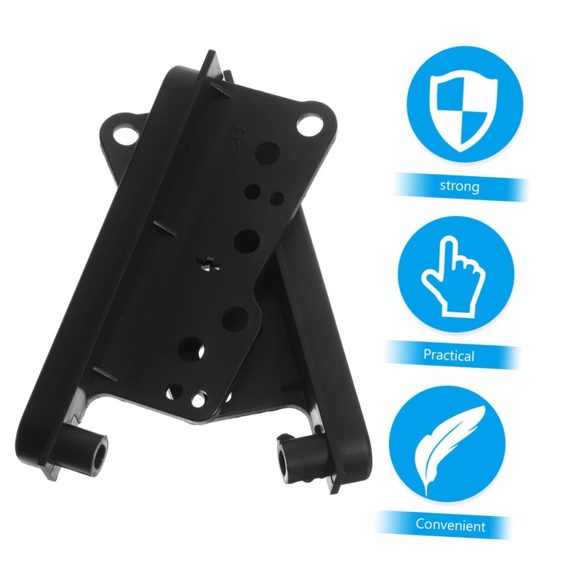 Car Radio Bracket Double Din Dash Install Kit Stereo Side Trims Trim Bezel Matte Black - Image 4