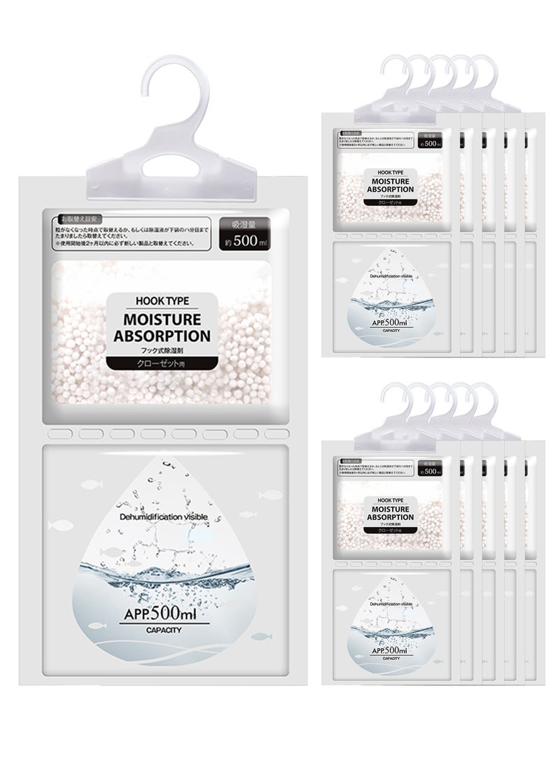 Chillspace Moisture Absorber and Odor Eliminator Hanging Bags (150g-60Day/pack) - 10 Pack, Moisture Absorbers Packets Dehumidifier Bags for Closet, Hanging Humidity Absorber in Wardrobes, Bedrooms, Bathrooms  - Image 1
