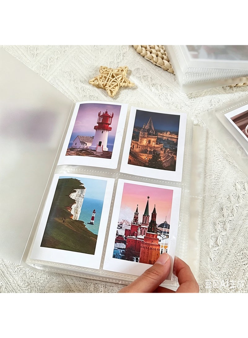 ألبوم صور صغير 2.4*3.4 بوصة 120 جيبًا (240 صفحة) كتاب صور لكاميرا فوجي فيلم إنستاكس ميني جامع للأعمال اليدوية - Image 4