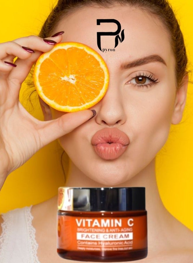 بيرون كريم فيتامين سي لتفتيح البشرة ومضاد للشيخوخة 50جرام - Image 2