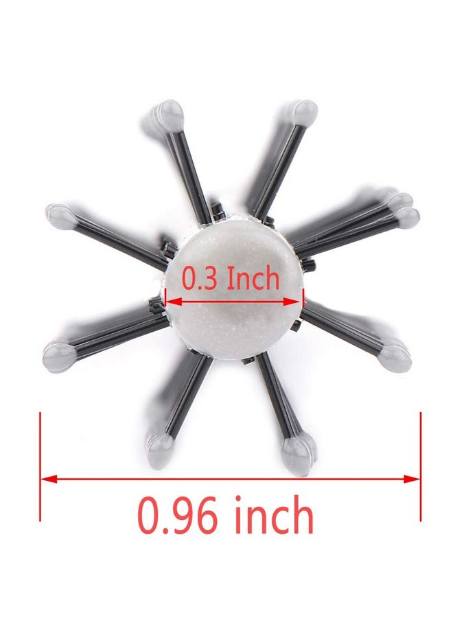 Perfehair PERFEHAIR Small Mini Plastic Round Hair Styling Brush with Nylon Bristle for Short Hair Blow Drying, 1 Inch Diameter Barrel  - Image 2