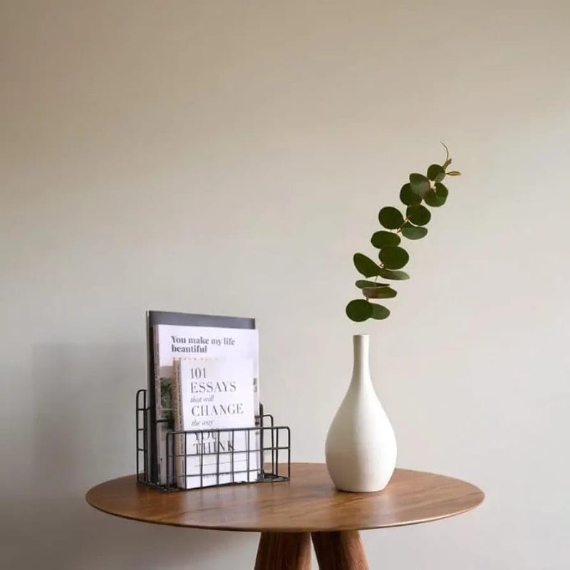 CentraLit منظم حافظة مجلات حديثة للمكتب، حامل مجلات حديث بفتحات 3 للمكتب المنزلي، ديكور تخزين الملفات للمكتب (أسود) - Image 5