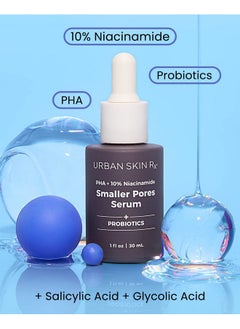 Urban Skin Rx ®, Pha + 10% Niacinamide Smaller Pores Serum, Tightens Pores For Clear, Brighter & Smoother Skin, Exfoliates, Decongests, And Controls Excess Oil, 1 Fl Oz.  - Image 1