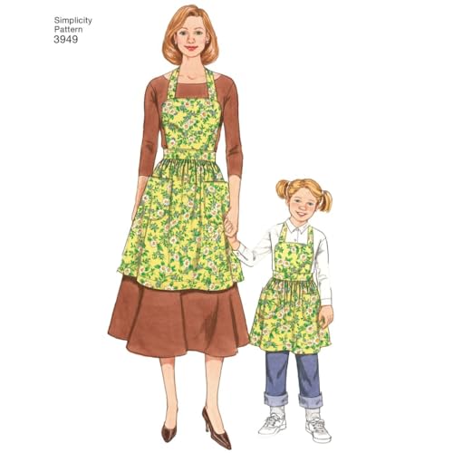 Simplicity Child and Adult Matching Apron Sewing Patterns, Sizes S-L - Image 3