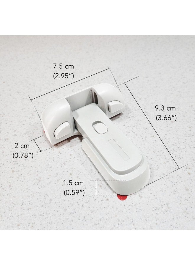 Moonybaby Baby Safety Freezer Door Latches to Keep Closed, Also for Fridge Lock for Kids, 1 Pack, White - Image 5