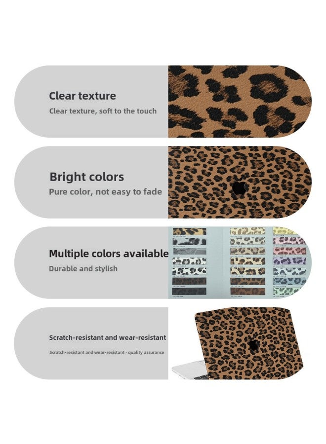 Leopard Macbook Protective Shell For Apple Notebook M4pro Apple Air Protective Case-Color:V8-9168-1 Black Gray-Applicable Models:Flat M2air13.6(a2681/a3113)  - Image 2