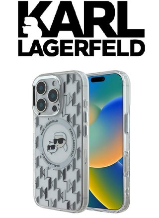 iPhone 16 Pro Max Case, supports wireless charging MagSafe, transparent with original logo and design approved by the global brand (KARL LAGERFELD). From CG Mobile - pzsku/ZCCA5CE5EB11DF21570FCZ/45/1741267346/47cb90cc-2ce5-447c-b23c-7c8ddd74cda8