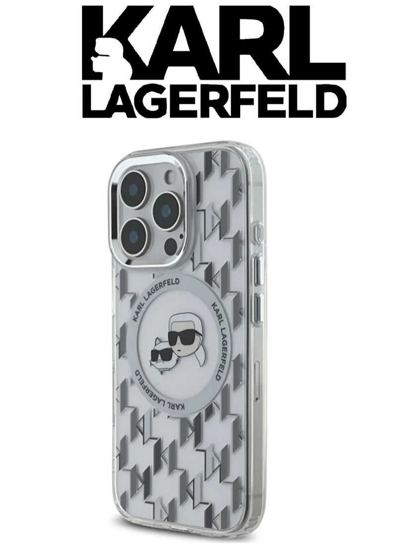 CG MOBILE iPhone 16 Pro Max Case, supports wireless charging MagSafe, transparent with original logo and design approved by the global brand (KARL LAGERFELD). From CG Mobile  - Image 3