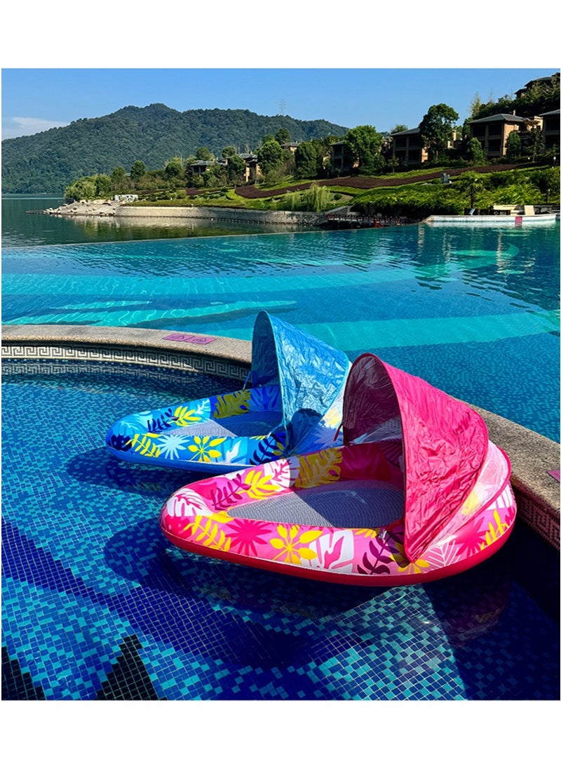 TAPIT Inflatable Pool Float Chair Lounge for Floating, Inflatable Pool Float Hammock, Multi-Purpose Water Hammock, Inflatables Pool Rafts Bed for Swimming Pool Beach Sea (Blue) - Image 2