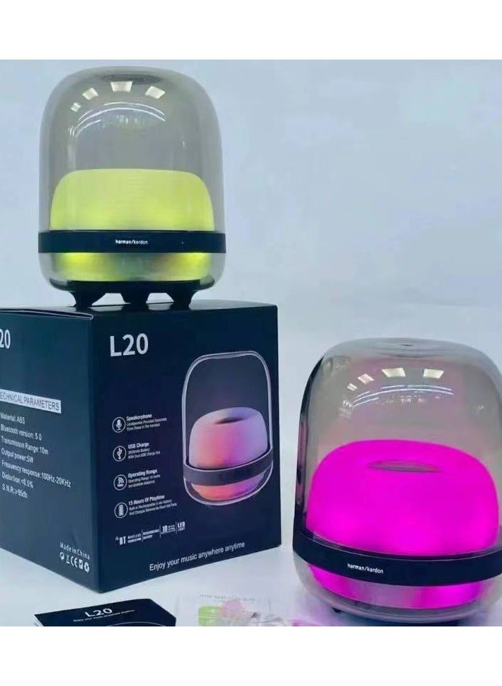Harman Karton Glass 4th Generation Wireless Bluetooth Sound Small Speaker High Volume Atmosphere Light Heavy Bass  - Image 4