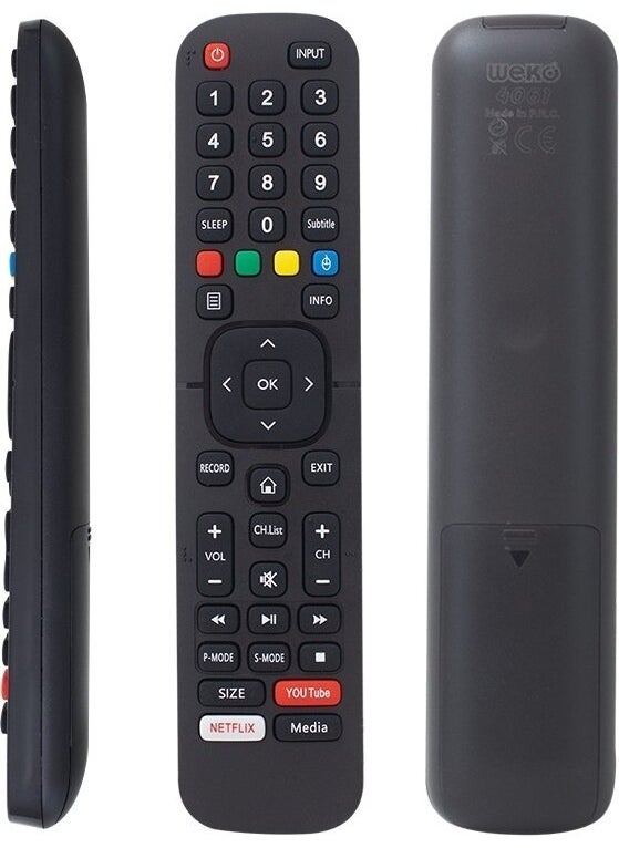 Strong - Weko Kl Smart LCD LED TV Remote with Netflix-Youtube-Media Buttons - Image 1