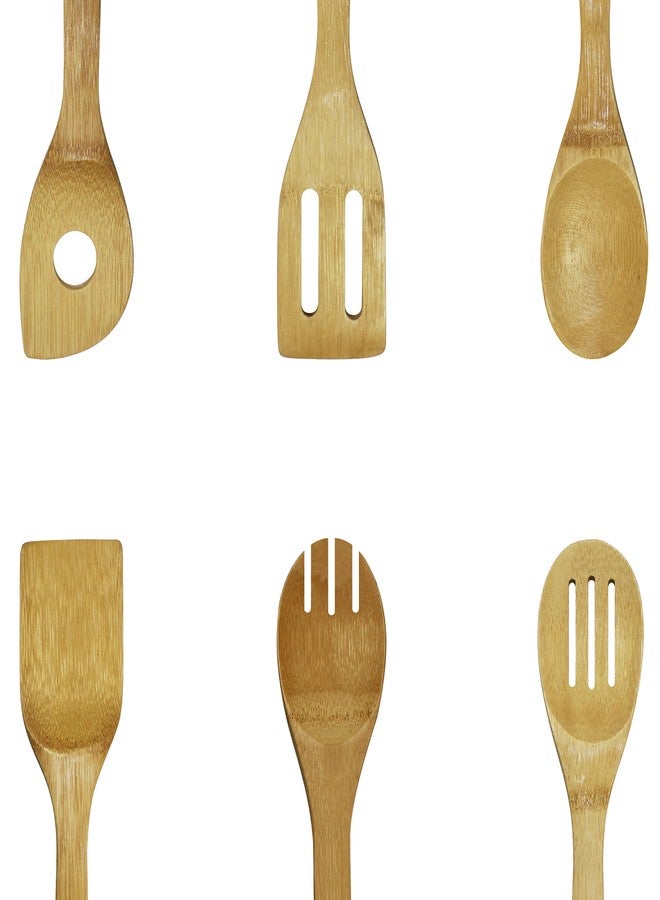 Oceanstar Bamboo Cooking Utensil Set, 6-Piece - Image 2