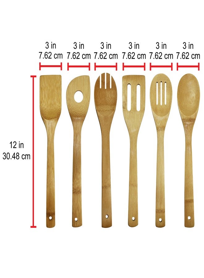 Oceanstar Bamboo Cooking Utensil Set, 6-Piece - Image 5