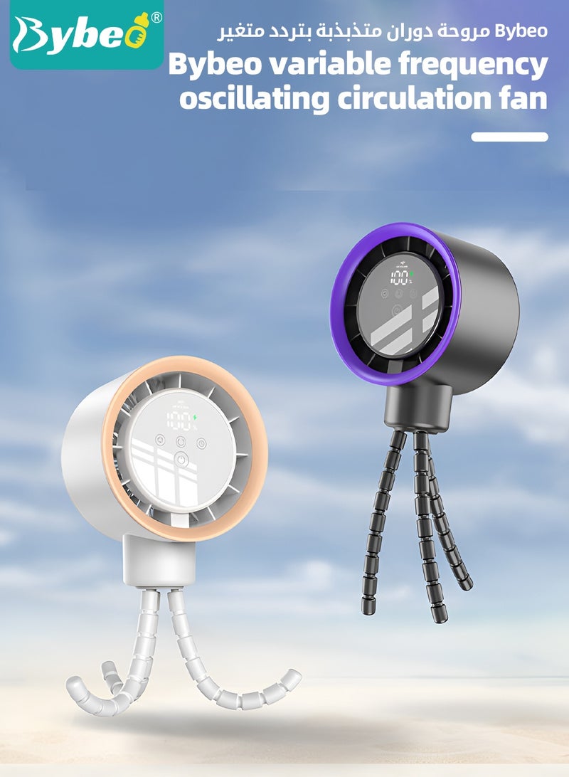 بيبو مروحة أطفال قابلة للتثبيت، مروحة محمولة للأطفال، 100 خيار سرعة قابلة لإعادة الشحن عبر USB، مروحة صغيرة هادئة بزاوية دوران 120°، مناسبة للمقعد المتنقل، المكتب، التخييم، يدوية أو معلقّة. - Image 2