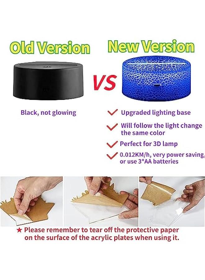 Soccer Night Light for Kids, 3D Illusion Night Lamp, 16 Colors Changing with Remote and Touch Control, Bedro Decorations Bedside Lamp, Desk Optical Illusion Lamps, Birthday Gifts for Boys Girls - Image 4