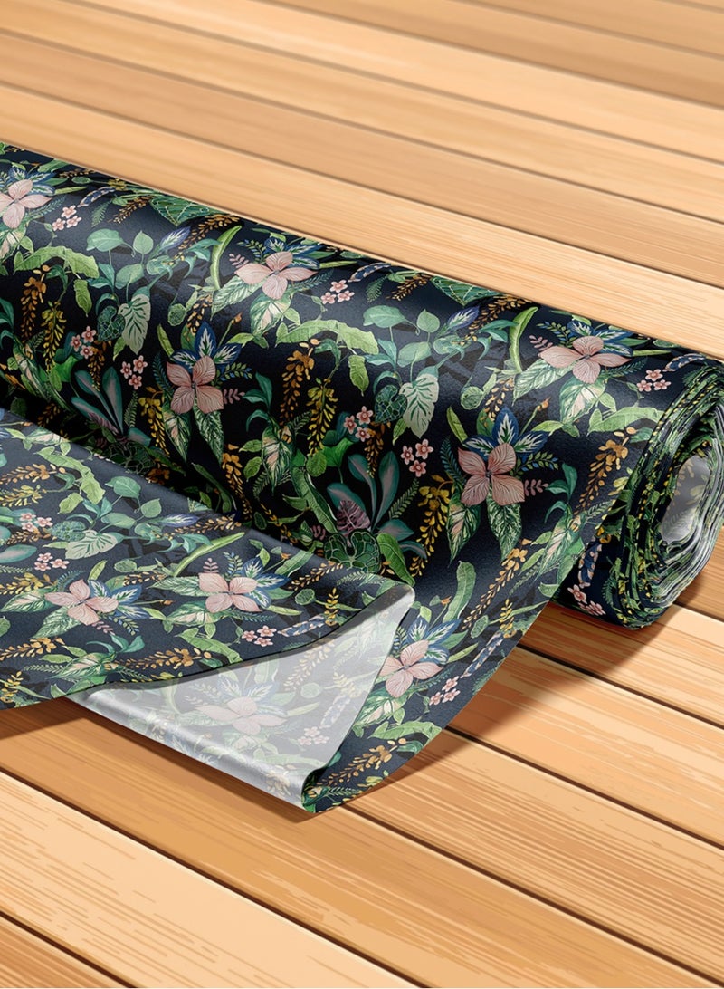 فيلاتو Ø¬Ù„Ø§Ø¨ÙŠØ© Ù…Ø®ÙˆÙŠØ± Ø¨ØªØµÙ…ÙŠÙ… Ø²Ù‡ÙˆØ± Ø¨Ø§Ù„Ù„ÙˆÙ† Ø§Ù„Ø£Ø®Ø¶Ø± ÙˆØ§Ù„ÙˆØ±Ø¯ÙŠ Ù…Ù† Ù‚Ù…Ø§Ø´ Ø­Ø±ÙŠØ± Ø§Ù„Ù„ÙŠÙ„ Ø¹Ø±Ø§Ù…Ù†ÙŠ Ø¨Ø§Ù„ÙŠØ§Ø±Ø¯Ø©ØŒ Ø¹Ø±Ø¶ 58 Ø¨ÙˆØµØ© - Image 5