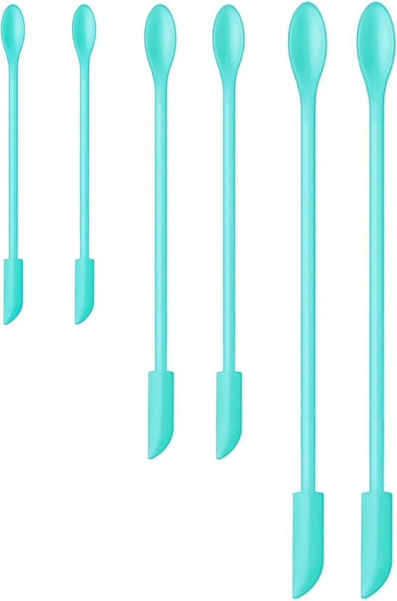 barsone Silicone Spatula Set (6Pcs) - Mini Scraper Tool for Beauty & Food - Reach Every Last Drop, Multi-Size Spatulas for Makeup Jars, Lotion Bottles & Kitchen Containers​ - Image 1