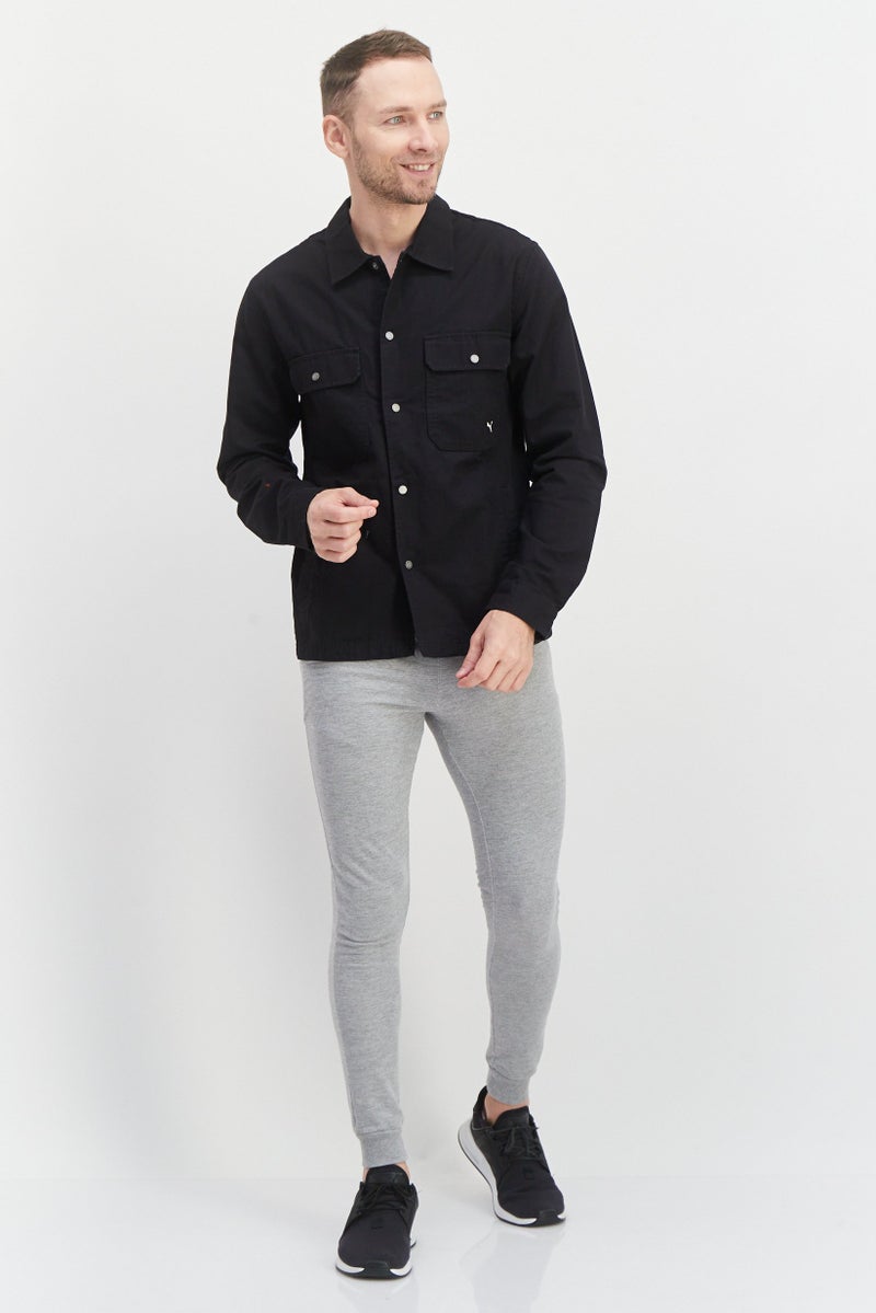 PUMA Men Sportswear Fit Brand Logo Training Shirt Jackets, Black - Image 4