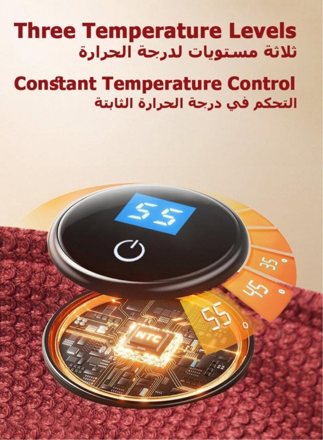 Electric Heating Pad Winter Warmer Pad For Bed Sofa Body Thermal Heating Pad Household Office Washable Portable Heating Blanket 9 Heat Settings Heating Pad For Knee Neck Shoulder Back Pain Period Cramps Relief - Image 5