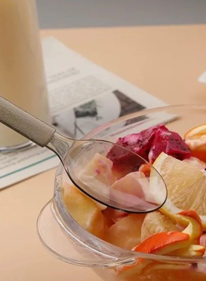 100 قطعة من الملاعق البلاستيكية القابلة للتصرف ، خالية من BPA ، مقاومة للحرارة ، صلبة ودائمة ملاعق القابلة للتصرف الثقيلة ، ملاعق بلاستيكية ممتازة القابلة للتصرف لإمدادات الحزب 13.5 * 3 سم - Image 3