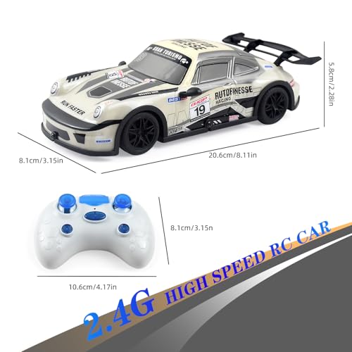 Cosaway Remote Control Car 24GHz Drift RC Car Toys for Kids Lights Up High Speed Race Car for Boys and Girls Gifts 3 Years Old - Image 5