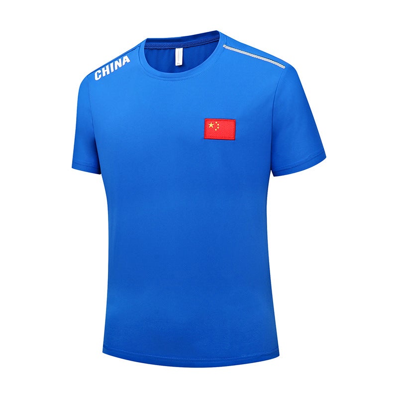 National Team Quick-Drying Sports T-Shirt China Chinese Style Embroidery Round Neck Quick-Drying Clothes Marathon Running Fitness Short Sleeves - Image 5