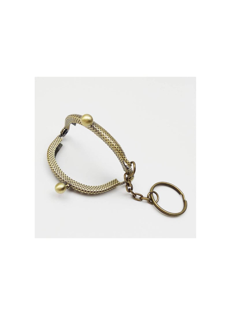 GGOOT Premium Quality 5PCs Metal Purse Bag Frame Kiss Clasp Lock Bronze Tone 5cm x4cm  - Image 2