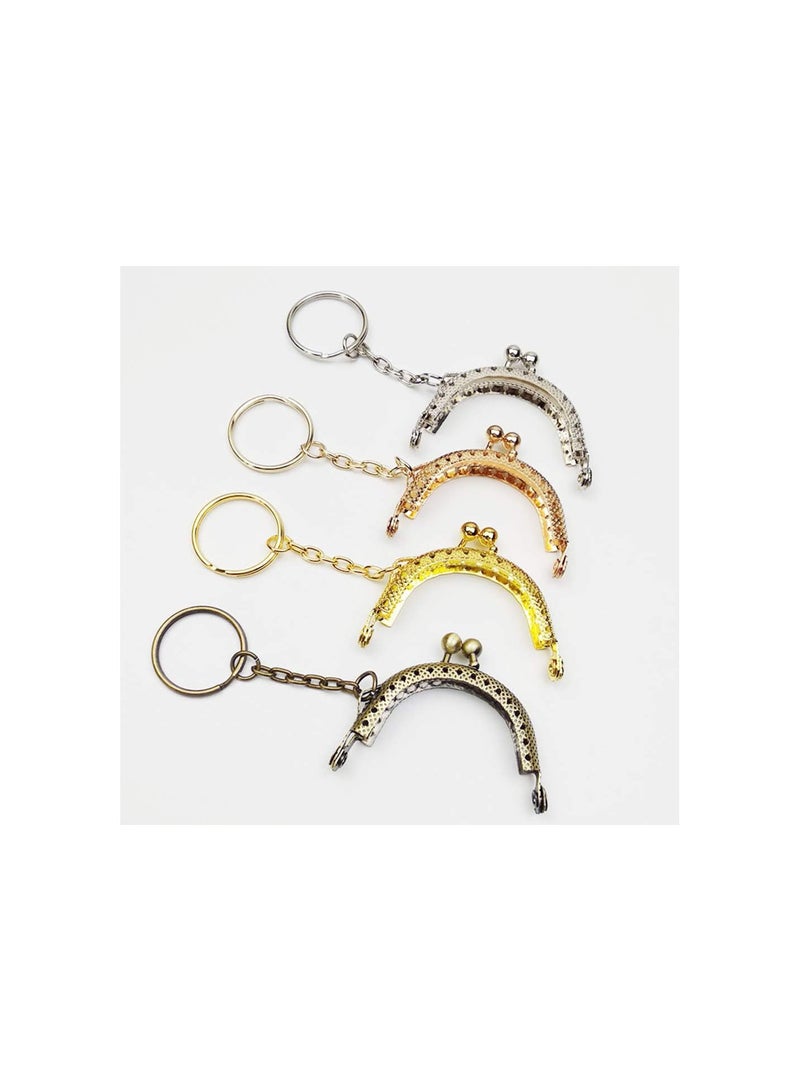 GGOOT Premium Quality 5PCs Metal Purse Bag Frame Kiss Clasp Lock Bronze Tone 5cm x4cm  - Image 5