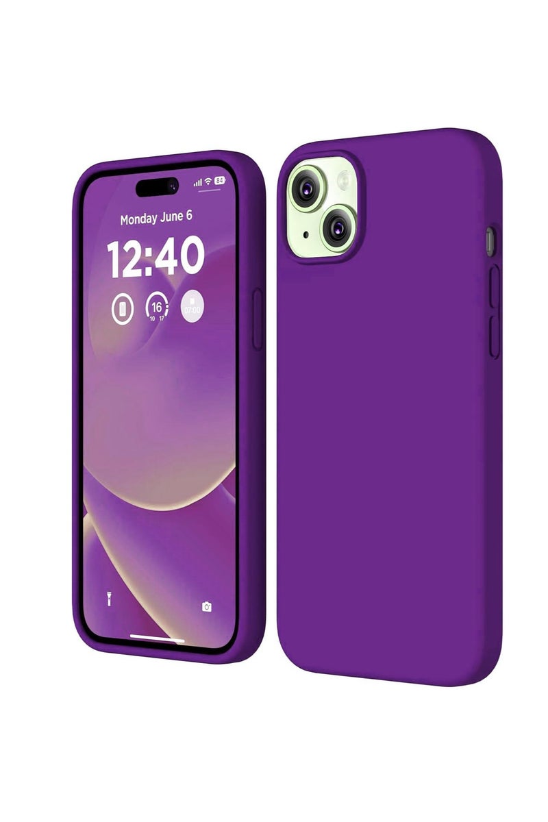 Compatible with iPhone 13 Mini Case, Slim Liquid Silicone 3 Layers Full Covered Soft Gel Rubber with Microfiber Case Cover 5.4 inch... - Image 1