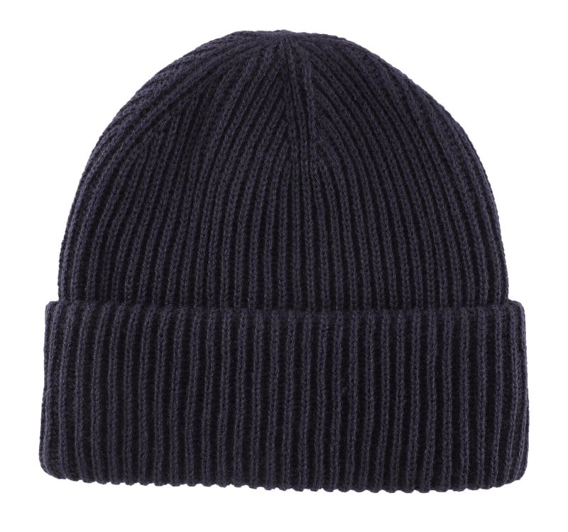 Home Prefer Rib Knit Beanie Hat for Men and Women (US, Alpha, One Size, Navy Blue) - Image 1