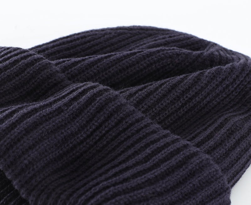 Home Prefer Rib Knit Beanie Hat for Men and Women (US, Alpha, One Size, Navy Blue) - Image 5