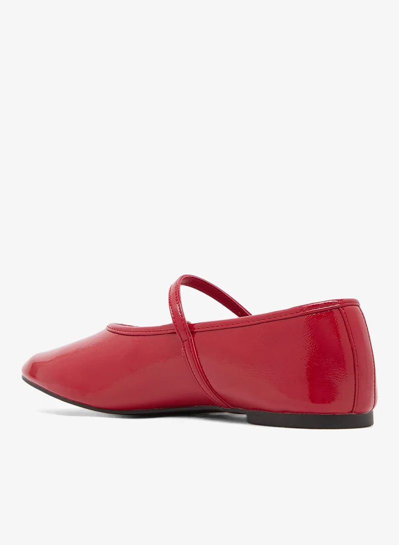Glamorous RED PATENT Casual Ballerinas for Women | Best Price UAE