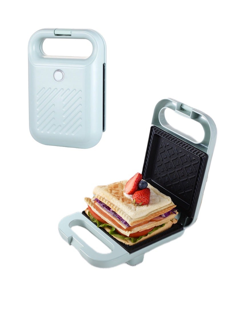 Non-Stick Sandwich Grill, Sandwich Maker With Handle Locking System Equipped With Non-Stick Coating, Overheat Protection 650W Arabic Bread Maker Easy Use And Cleaning White - Image 1