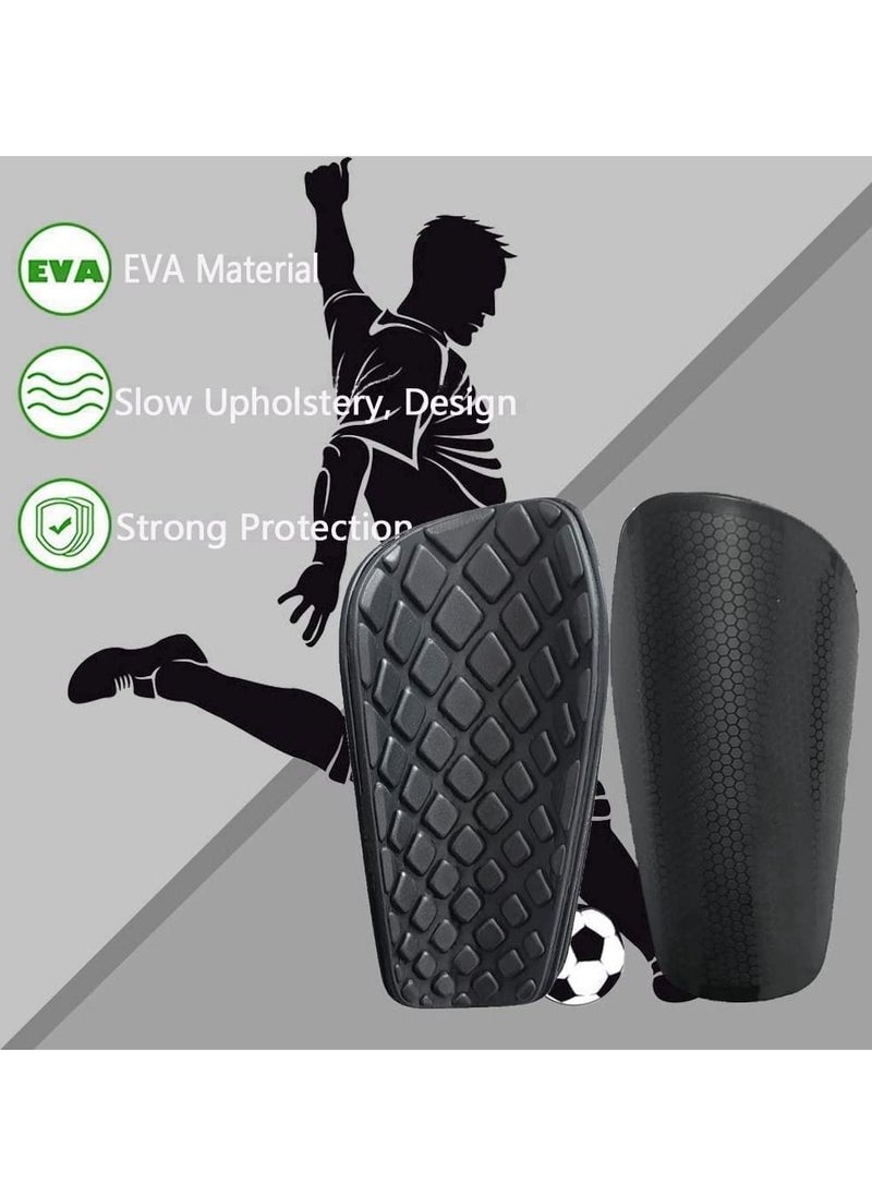 Excefore - Shin Pads for Kids, Football Anti-Slip Shin Guards, Shin Guards with Avoid Slip Out Insert Pocket Calf Sleeves, Lightweight, Breathable, and Durable Soccer Protective Equipment for Boys Grils Age 5-12 - Image 1