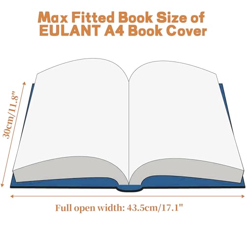EULANT 10 Pieces Book Covers Plastic Clear with Adjustable Self-Adhesive Closure,Clear Slip On Jacket Cover,16K Size for Books at 21 * 30cm - Image 3