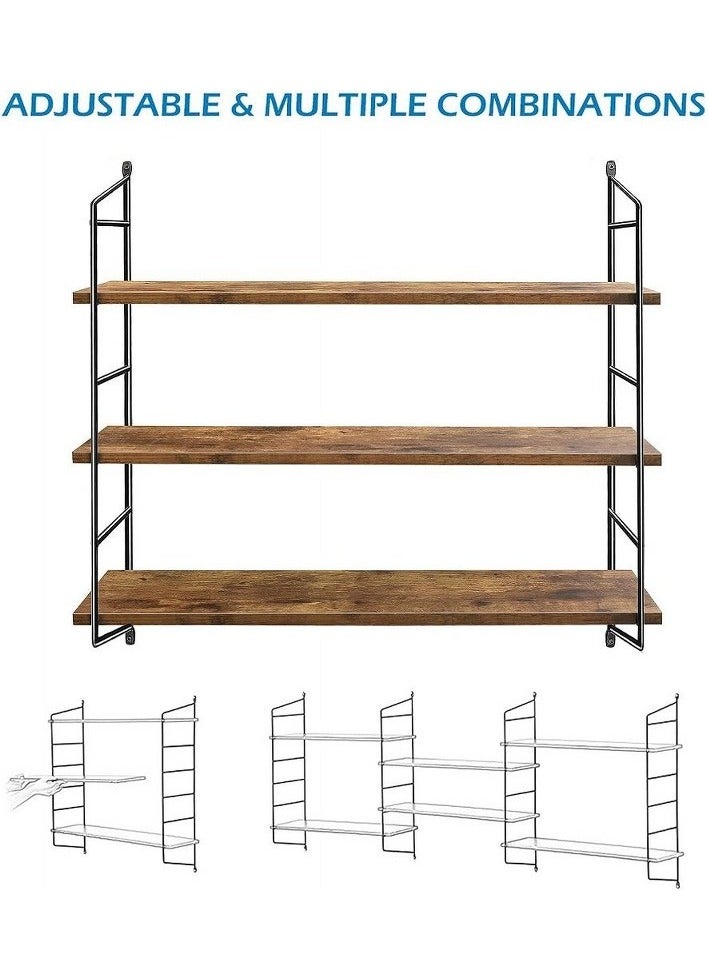 Home Gallery Multiple wall shelf  Brown - Image 3